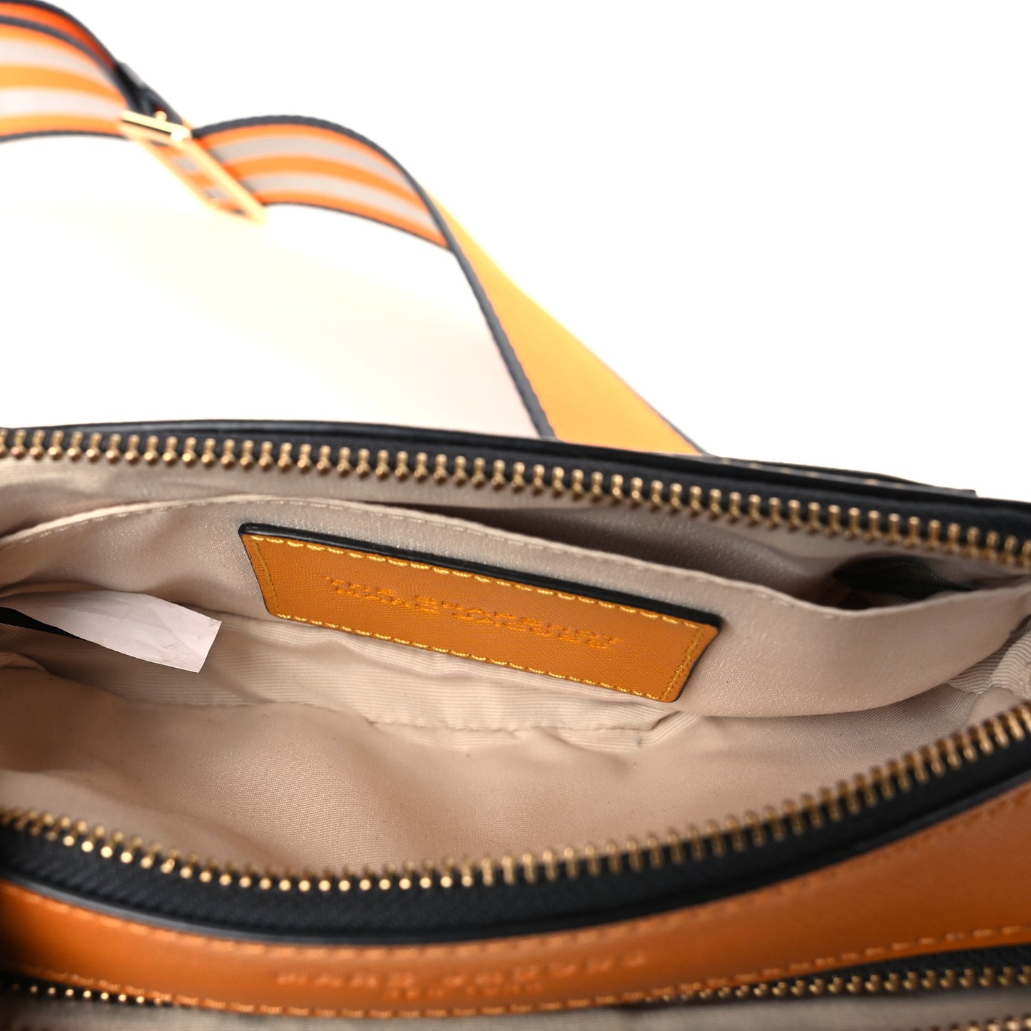 Saffiano Small Snapshot Camera Bag Yellow Multi