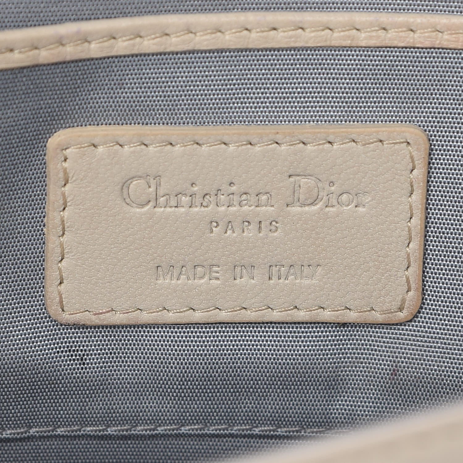 Christian Dior Lambskin Cannage Lady Dior Convertible Clutch Ivory 6 of 16