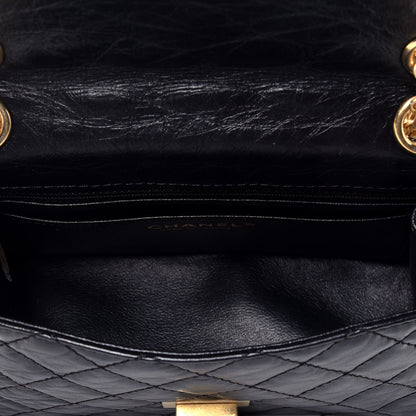 Chanel Aged Calfskin Quilted 2.55 Reissue Mini Flap Black 5 of 9