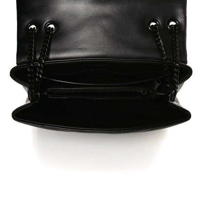 Saint Laurent Calfskin Y Quilted Monogram Small Loulou Chain Satchel Black 5 of 11