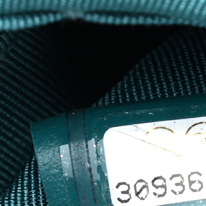Chanel Goatskin Quilted Small Chanel 19 Pouch Turquoise 7 of 7