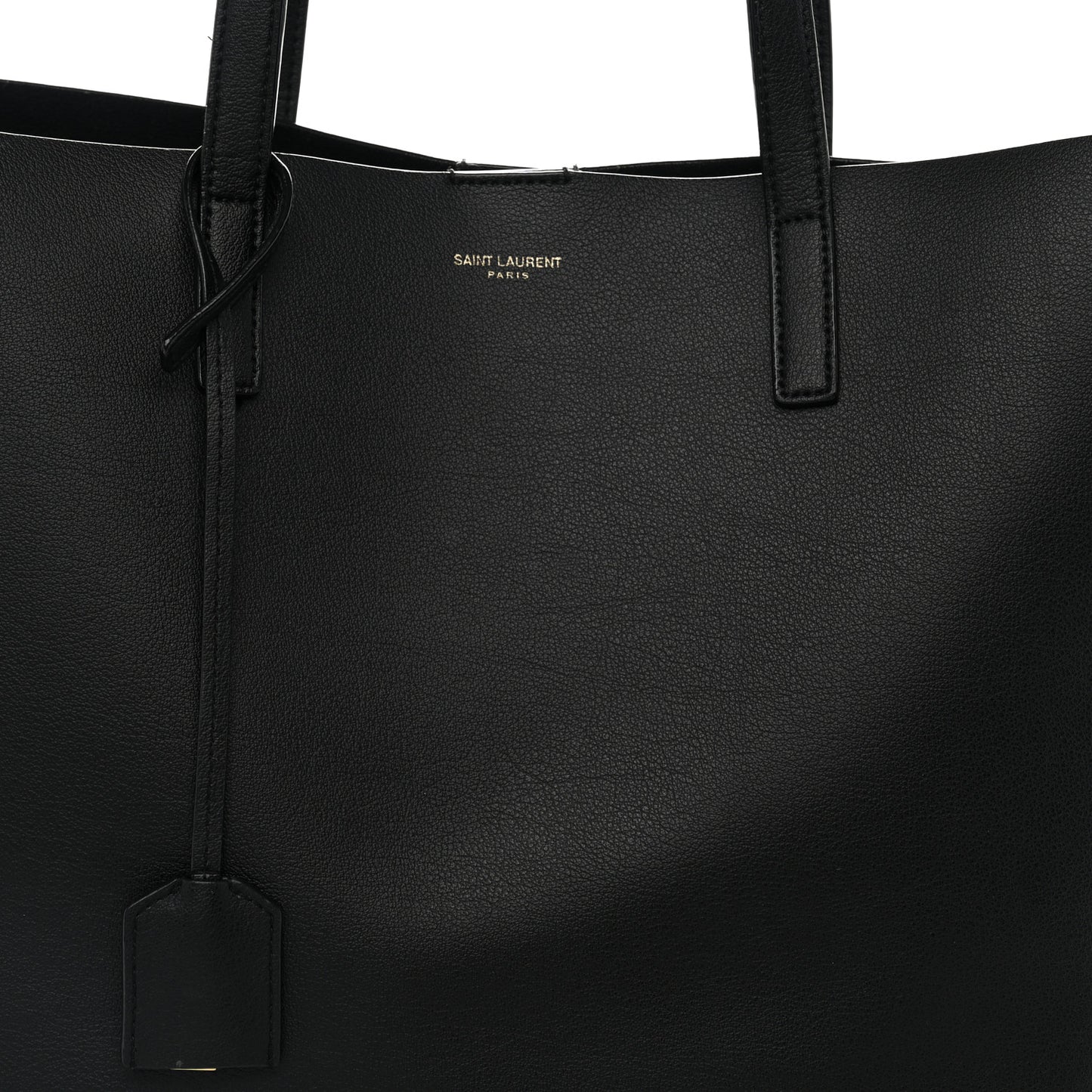 Calfskin Large Shopping Tote Black