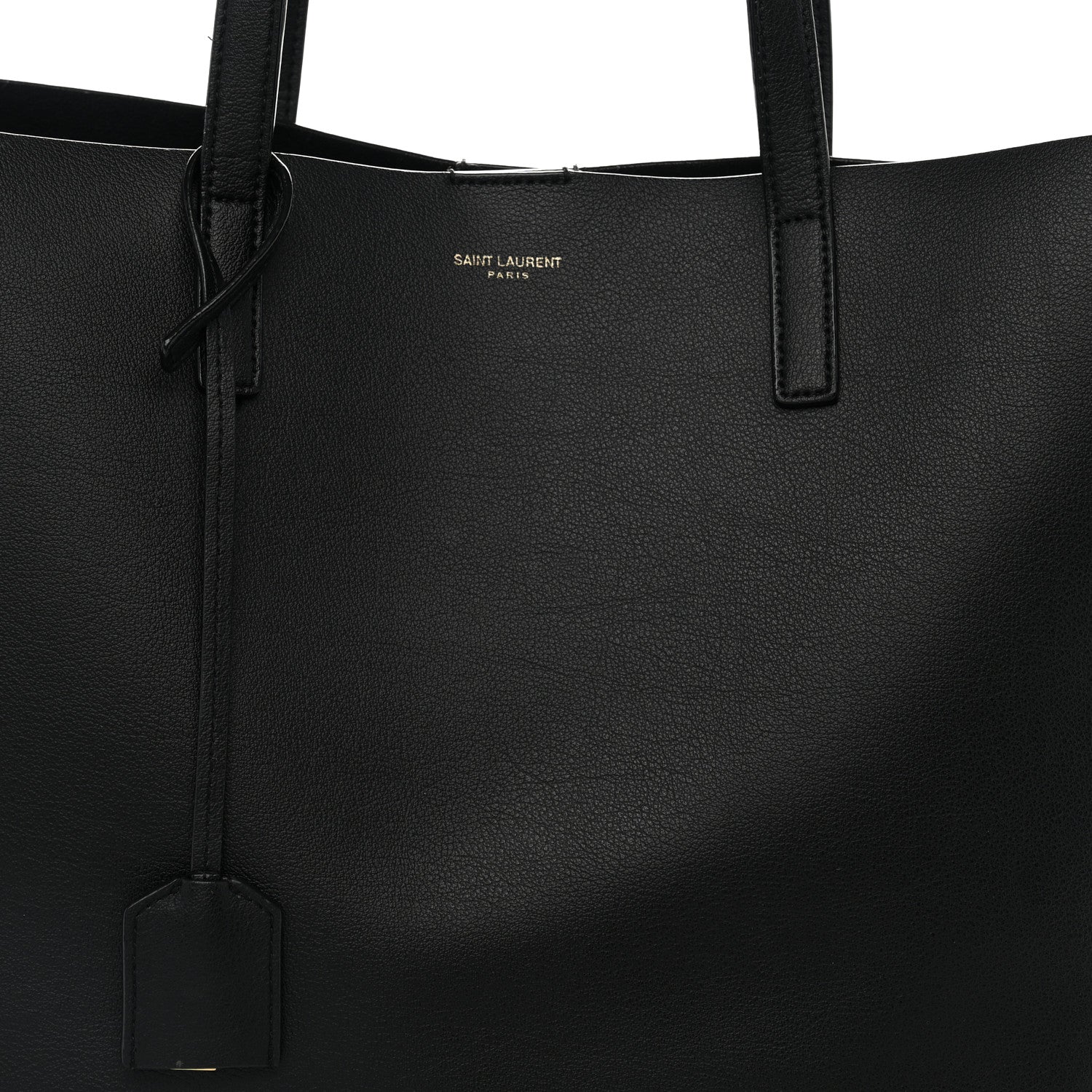 Saint Laurent Calfskin Large Shopping Tote Black 8 of 13