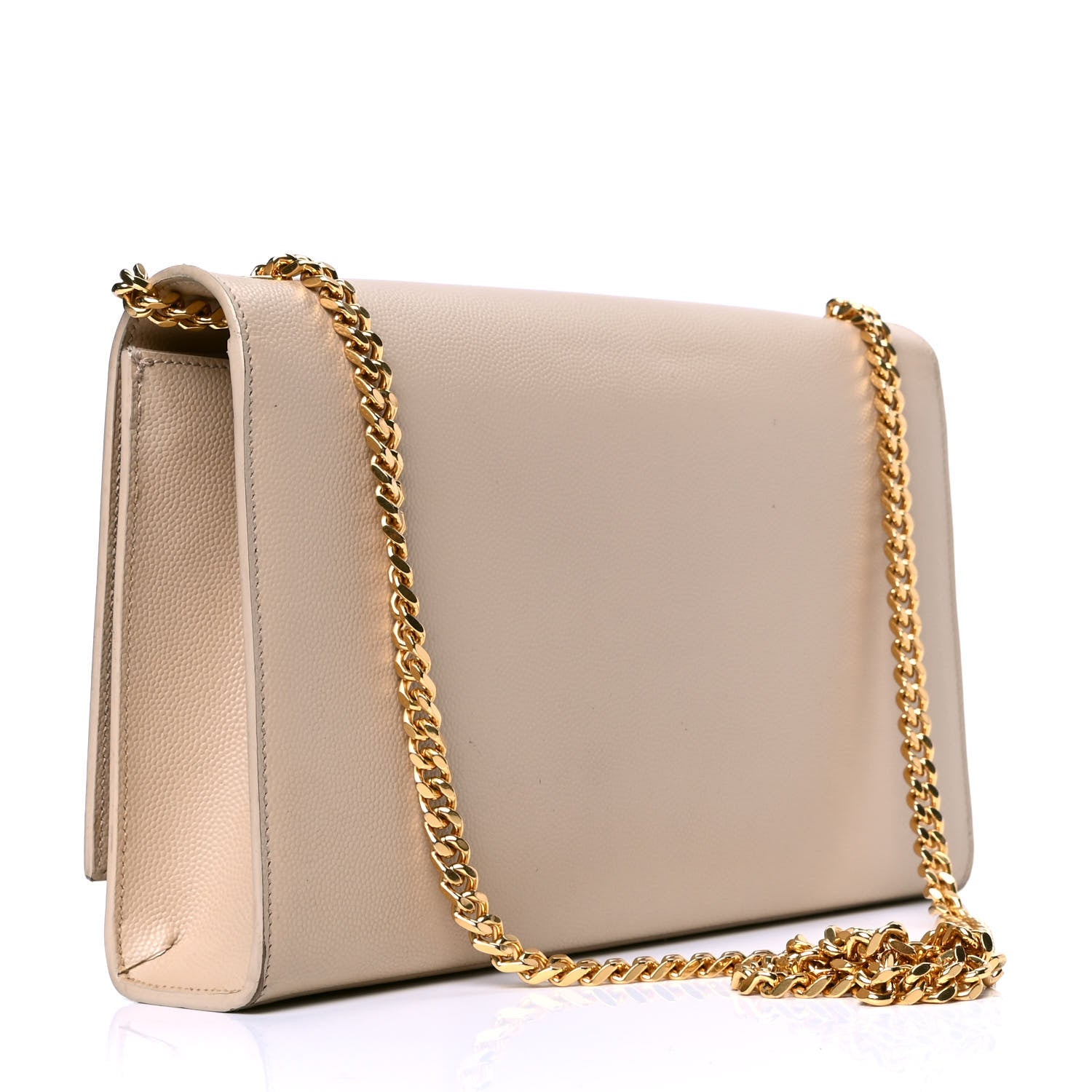 Saint Laurent Grain De Poudre Medium Monogram Kate Satchel Marble Pink 4 of 6