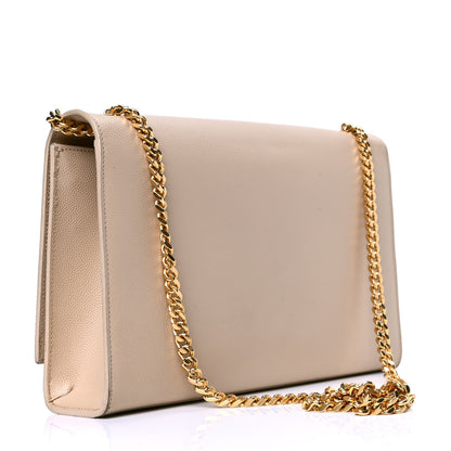 Saint Laurent Grain De Poudre Medium Monogram Kate Satchel Marble Pink 4 of 6