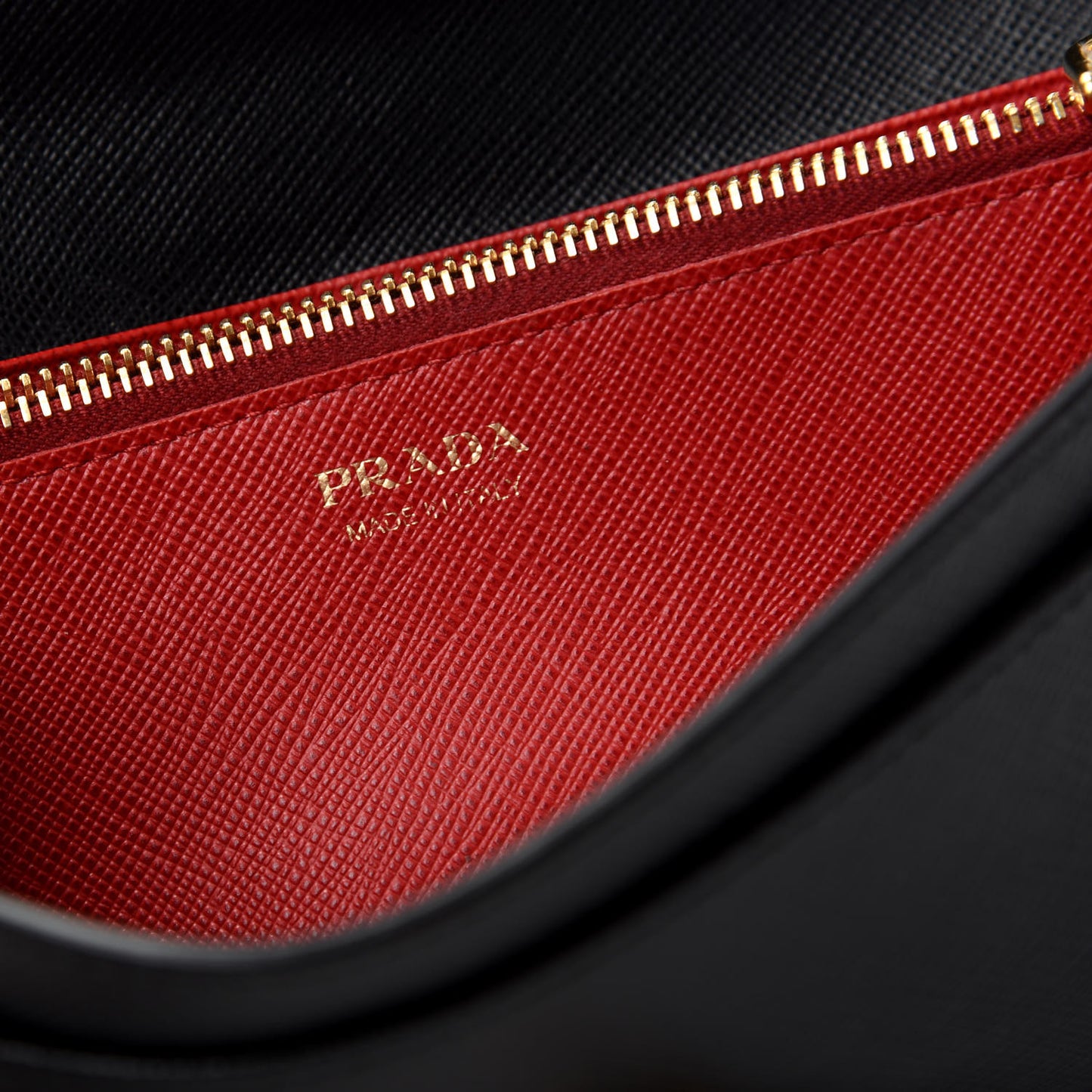 Saffiano Long Flap Wallet Black