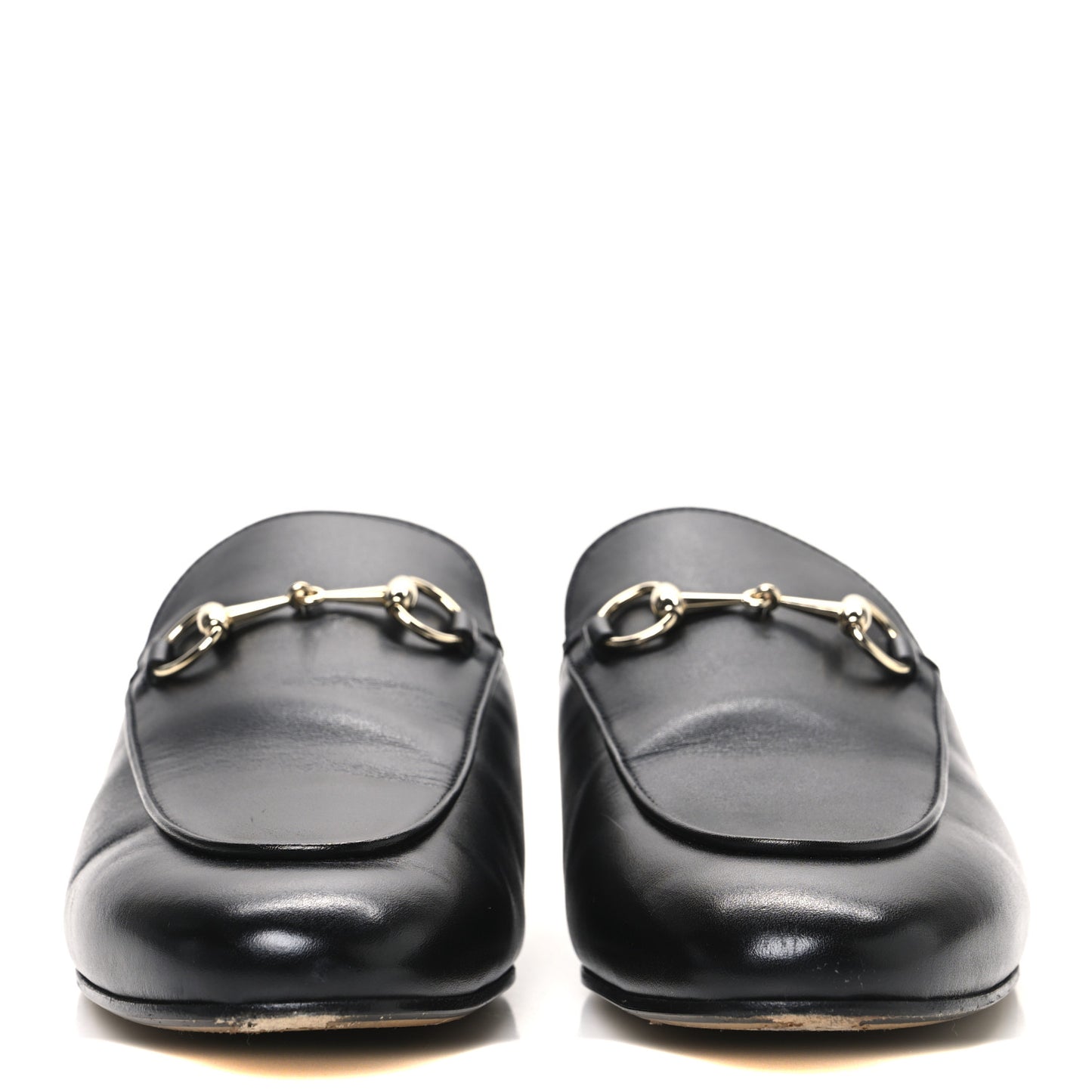 Calfskin Womens Princetown Slippers 40 Black