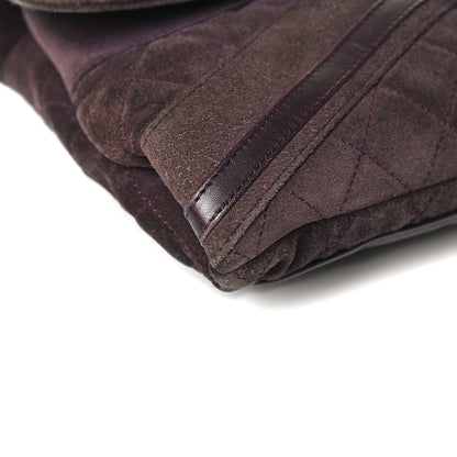 Chanel Suede Union Jack Jumbo Mademoiselle Flap Purple 8 of 13