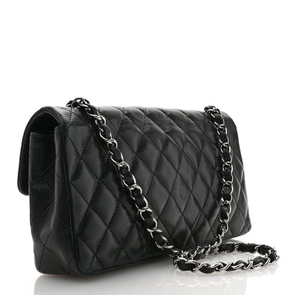 Chanel Lambskin Quilted East West Flap Black 3 of 13