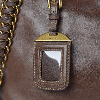Prada Vitello Lux Bauletto Bambu 11 of 17