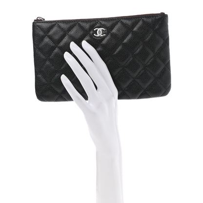 Chanel Caviar Quilted Cosmetic Case Black 2 of 7