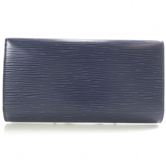 Epi Porte Tresor International Wallet Blue
