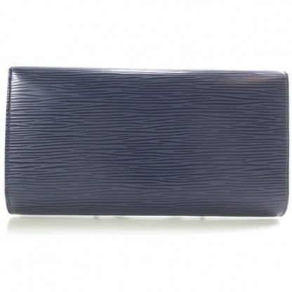 Louis Vuitton Epi Porte Tresor International Wallet Blue 2 of 7