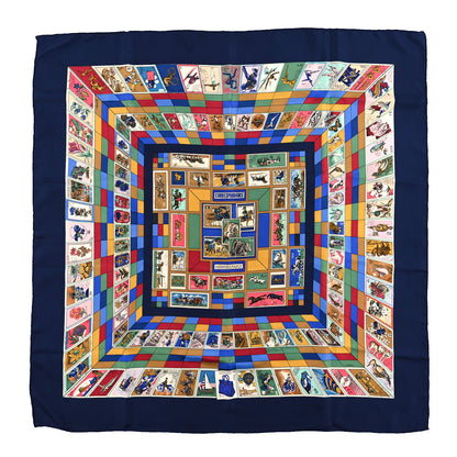Hermes Silk Correspondance Scarf 90 1 of 4