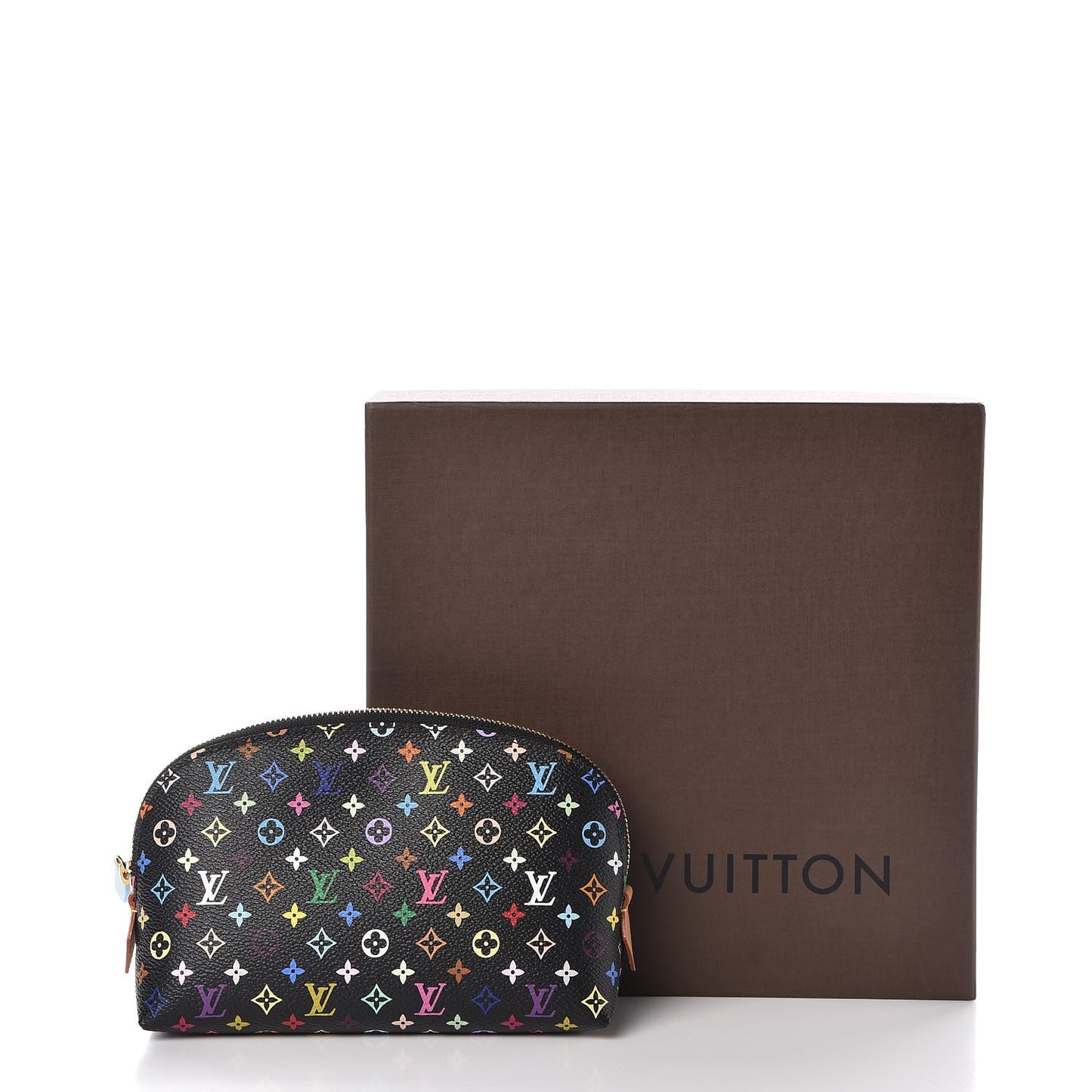 Monogram Multicolor Cosmetic Pouch Black Grenade