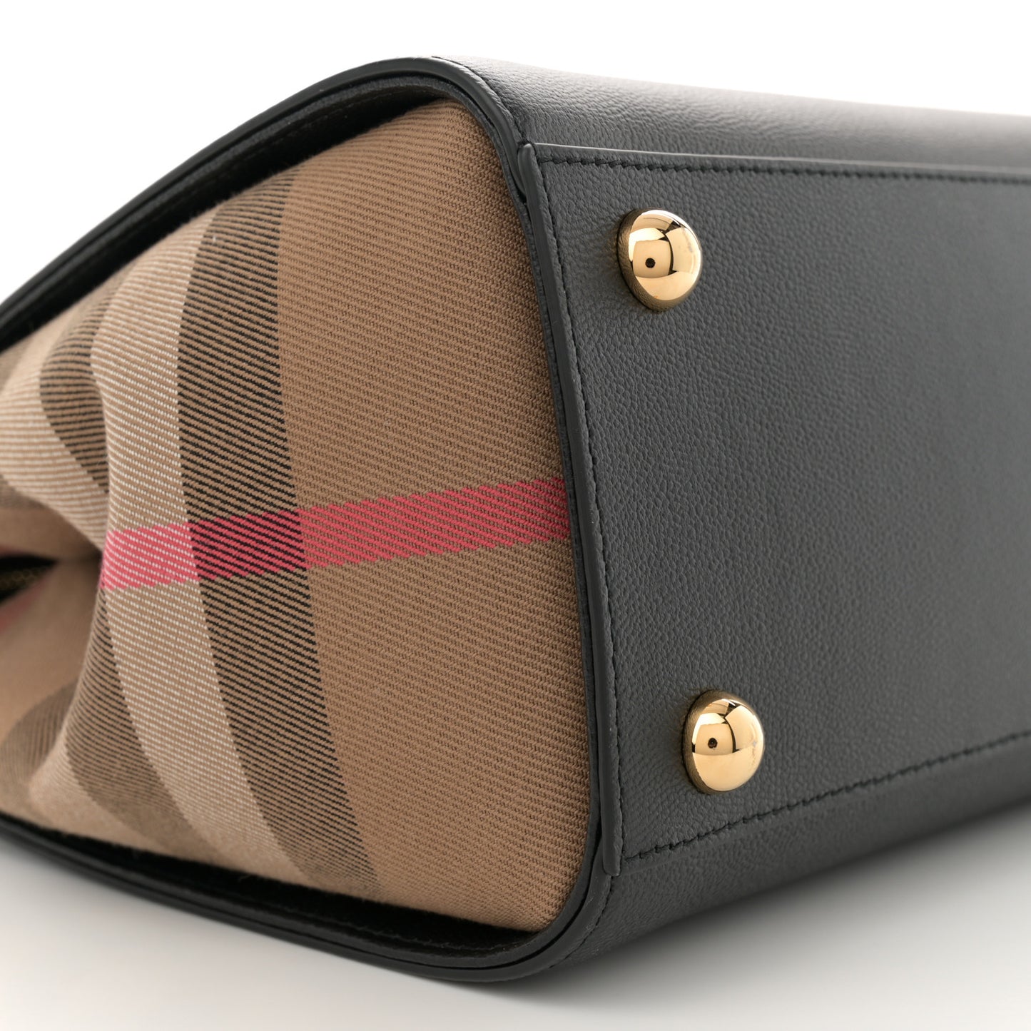 Calfskin Mega Check Small Banwell Tote Black