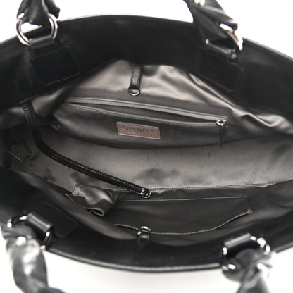Chanel Lambskin East West Soho Shopper Black 5 of 10