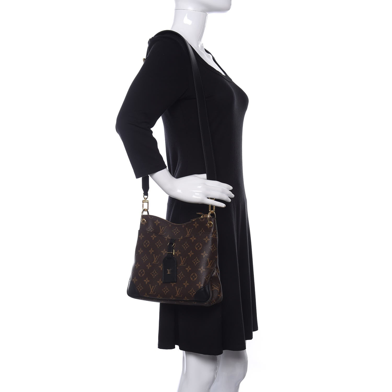 Louis Vuitton Monogram Odeon PM Black 2 of 11