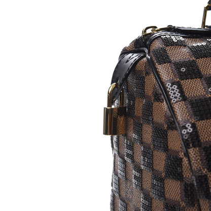 Louis Vuitton Damier Paillettes Speedy 30 Black 9 of 11