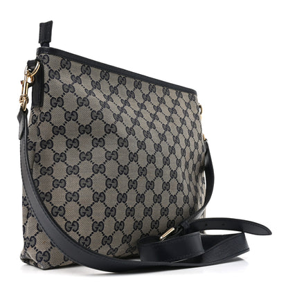 Gucci GG Supreme Monogram Web Flat Messenger Bag Navy 3 of 10