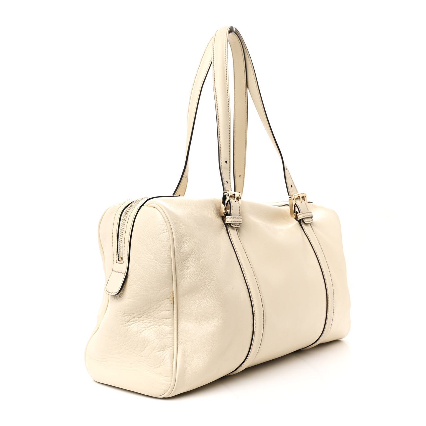 Calfskin Medium Britt Boston Ivory