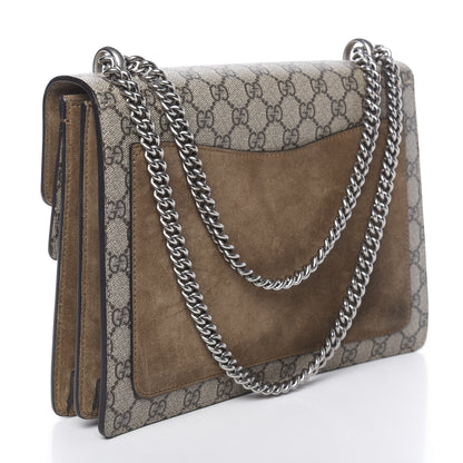 Gucci GG Supreme Monogram Medium Dionysus Shoulder Bag Taupe 3 of 13