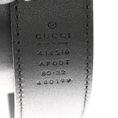 Gucci Moon Calfskin Double G 30mm Belt 80 32 Black 3 of 5