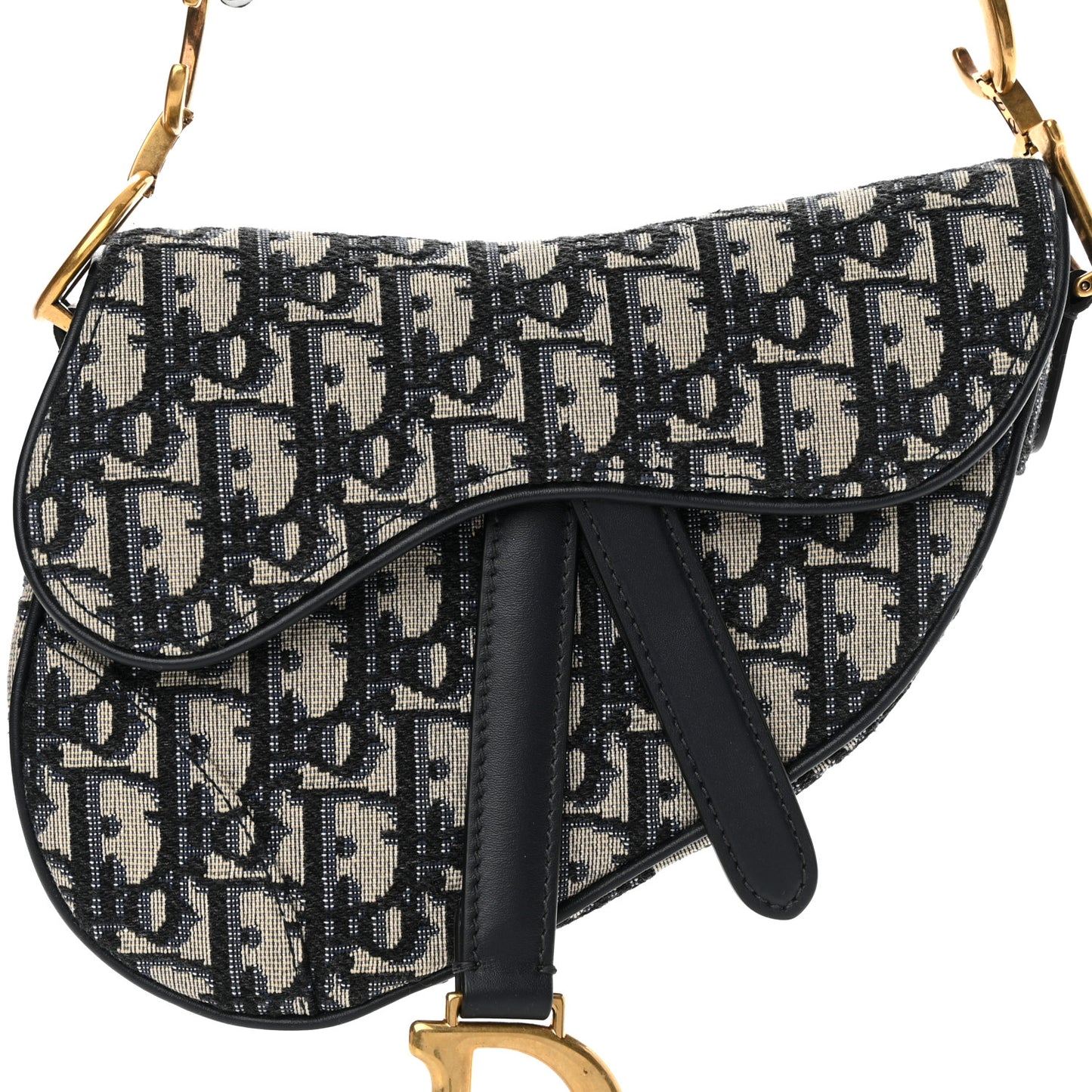 Oblique Mini Saddle Bag Blue