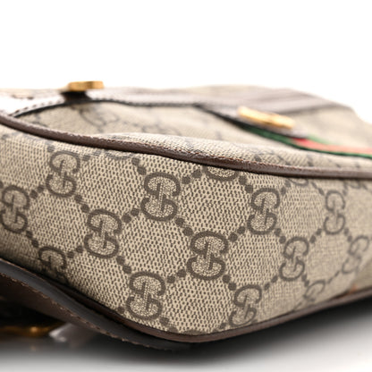 Gucci Soft GG Supreme Monogram Medium Ophidia Belt Bag Dark Brown 9 of 10