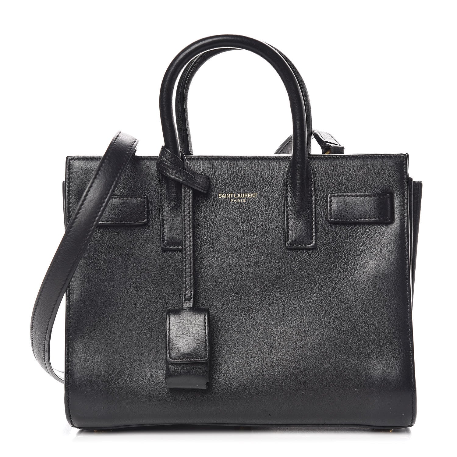 Saint Laurent Calfskin Nano Sac de Jour Black 1 of 11