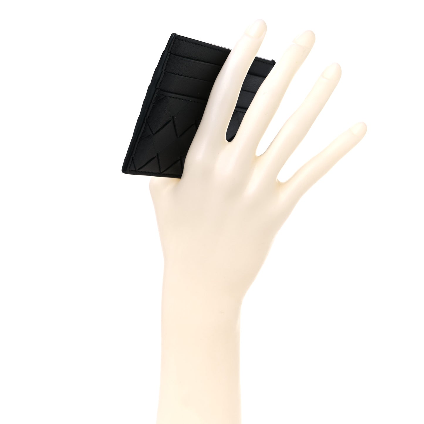 Nappa Intrecciato VN Card Case Black