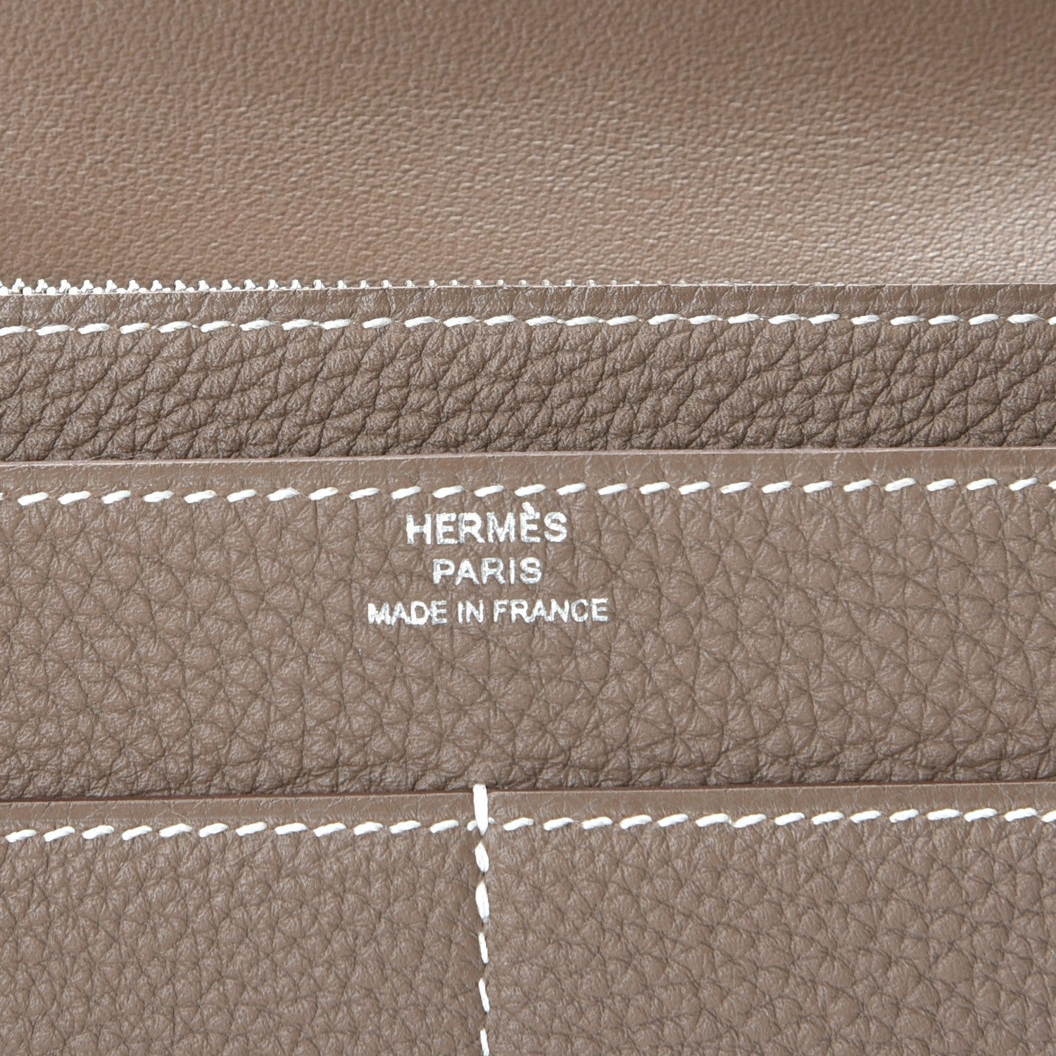 Hermes Togo Dogon Duo Wallet Etoupe 6 of 10