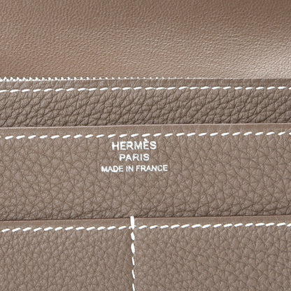Hermes Togo Dogon Duo Wallet Etoupe 6 of 10