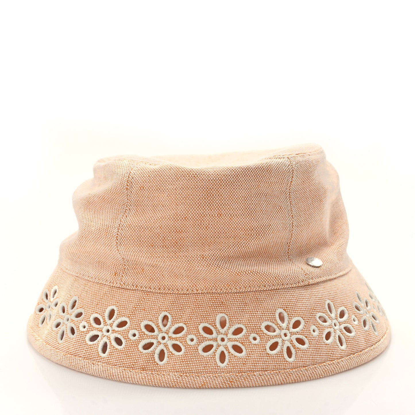 Linen Cotton Embroidered Eloise Garden Party Bucket Hat 58 Jaune Itauba