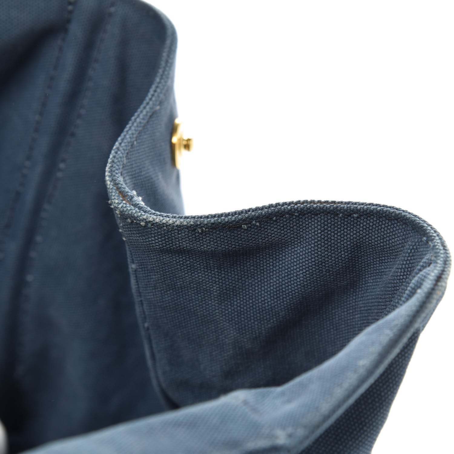 Prada Canvas Canapa Logo Tote Blue 14 of 18