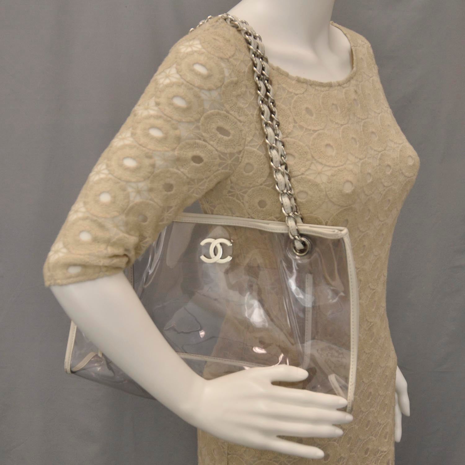 Chanel Vinyl Naked Tote White 2 of 8