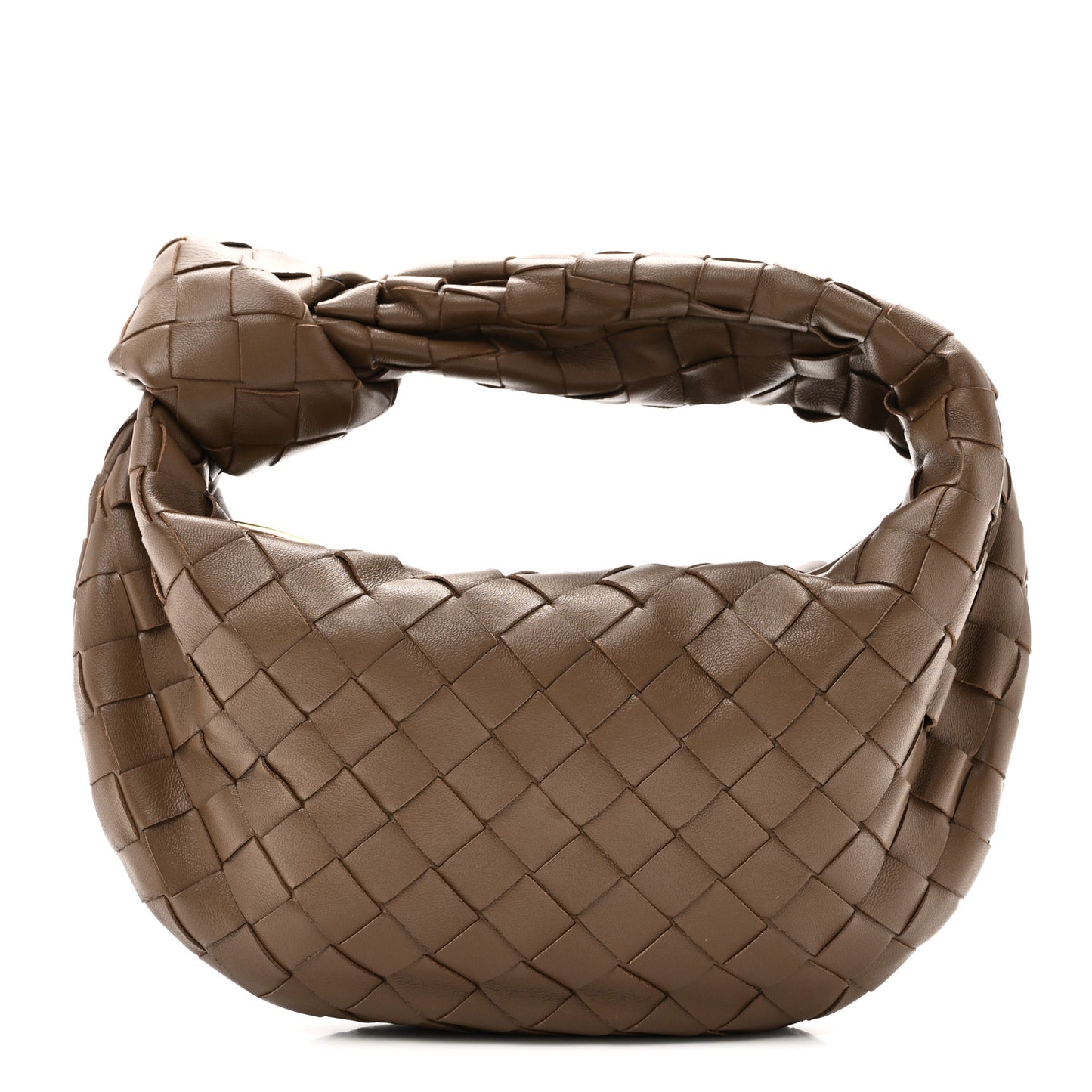 Nappa Intrecciato Mini Jodie Dark Taupe