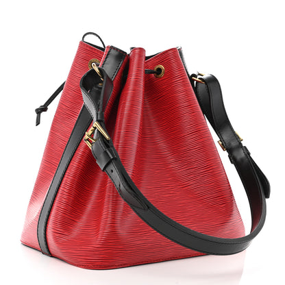 Louis Vuitton Epi Petit Noe Red Black 3 of 10