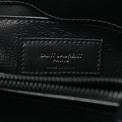 Saint Laurent Calfskin Y Quilted Monogram Small Loulou Chain Satchel Black 6 of 10