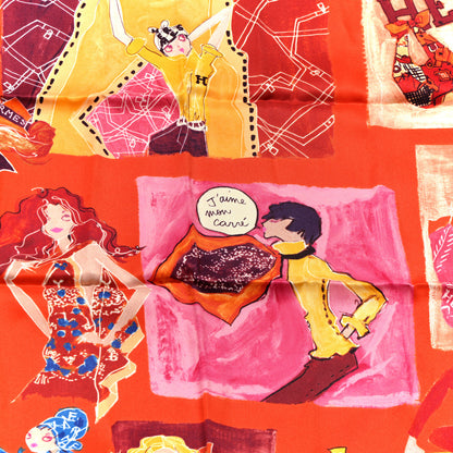 Hermes Silk J'aime Mon Carre Scarf 70 5 of 6