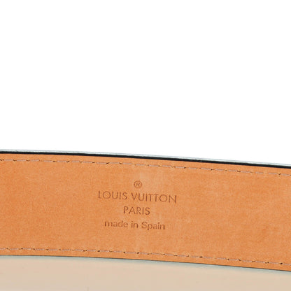 Louis Vuitton Epi LV Initiales Belt 85 34 Indigo 5 of 8