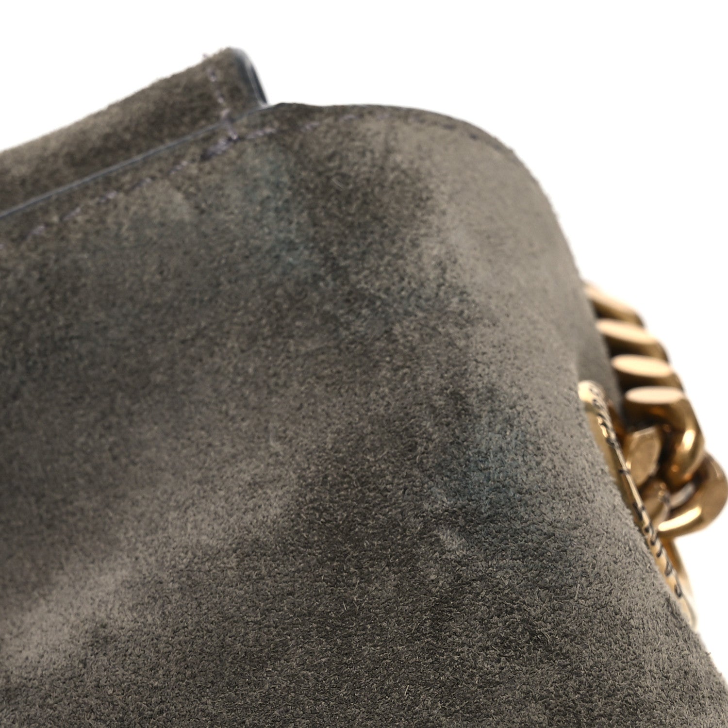 Saint Laurent Smooth Calfskin Suede Medium Reversible Monogram Kate Satchel Taupe 13 of 13