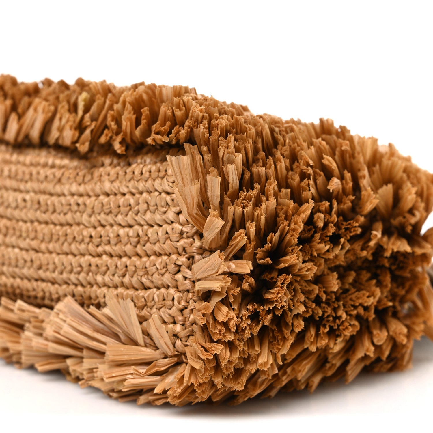 Chanel Raffia Fringe Nano Kelly Shopper Dark Beige 10 of 11