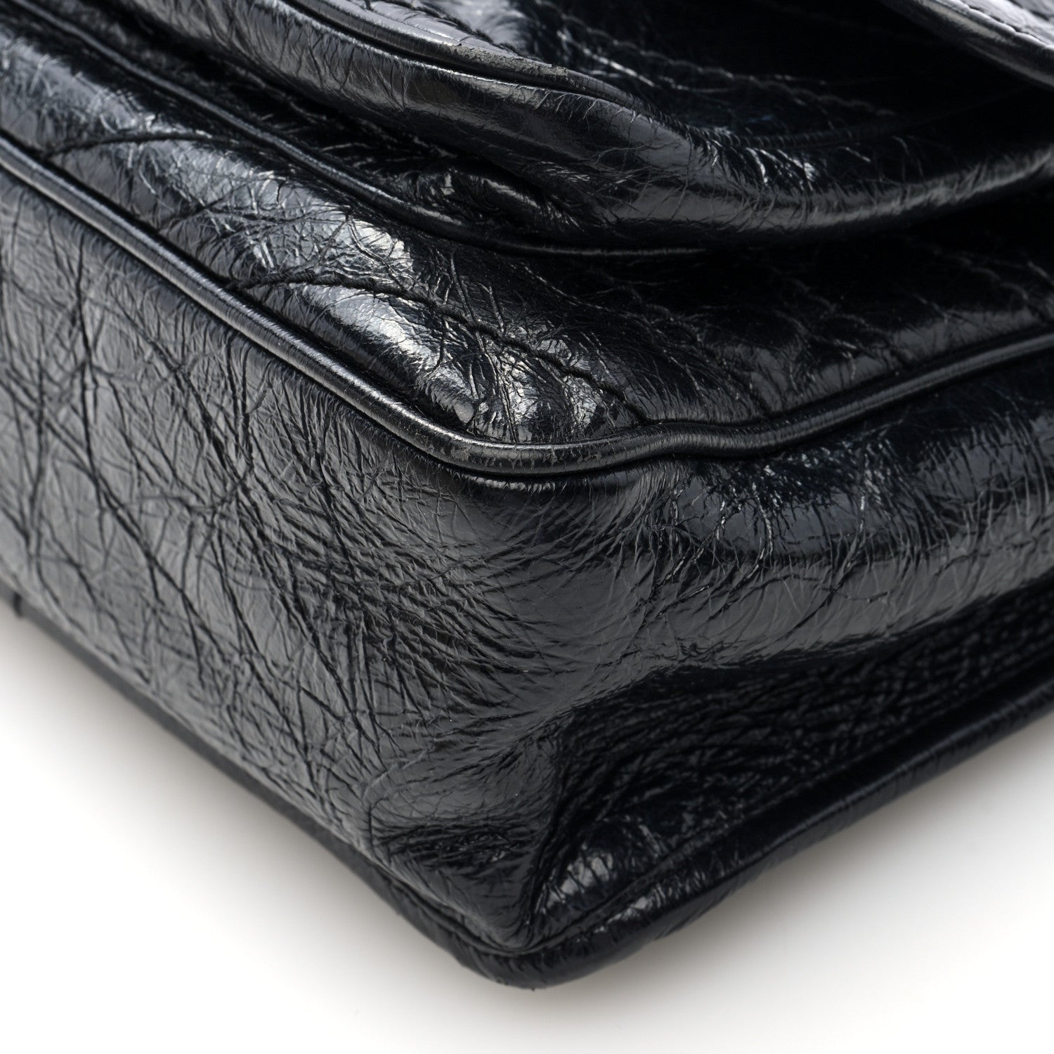 Saint Laurent Crinkled Calfskin Matelasse Monogram Medium Niki Chain Satchel Black 9 of 9