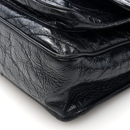 Saint Laurent Crinkled Calfskin Matelasse Monogram Medium Niki Chain Satchel Black 9 of 9