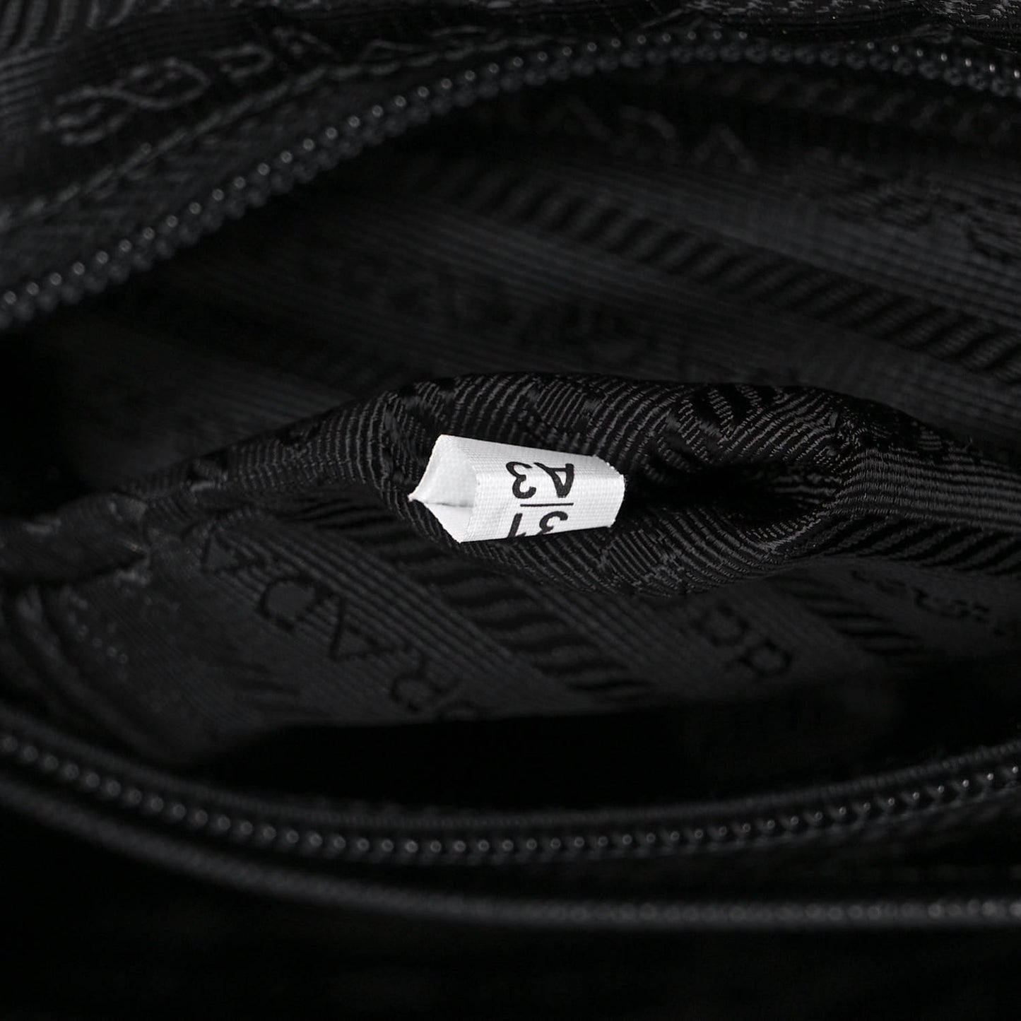 Tessuto Nylon Saffiano Medium Backpack Black