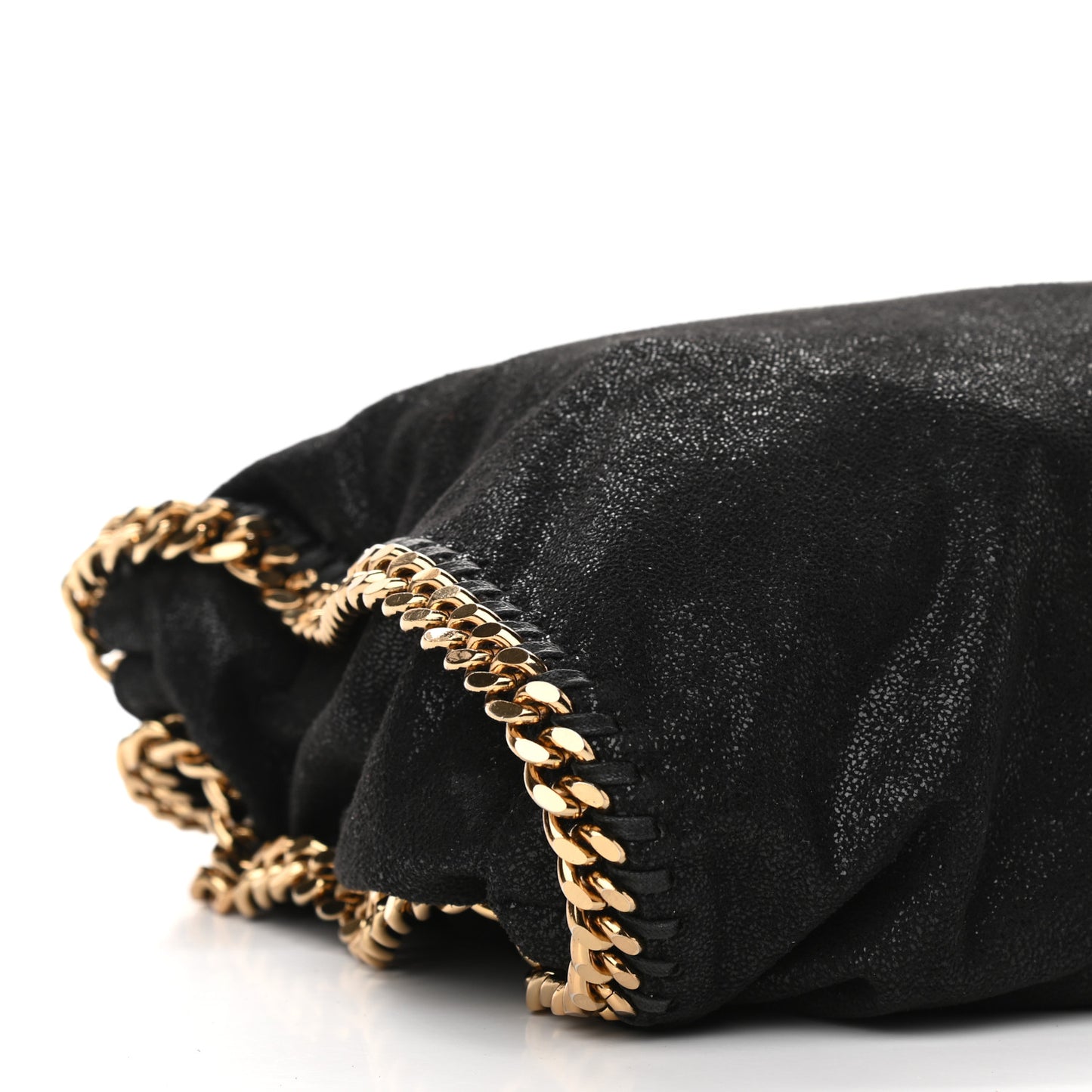 Shaggy Deer Falabella Fold Over Tote Black