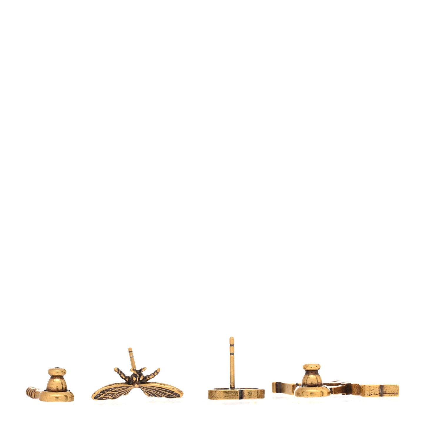Metal J'Adior Earrings Aged Gold