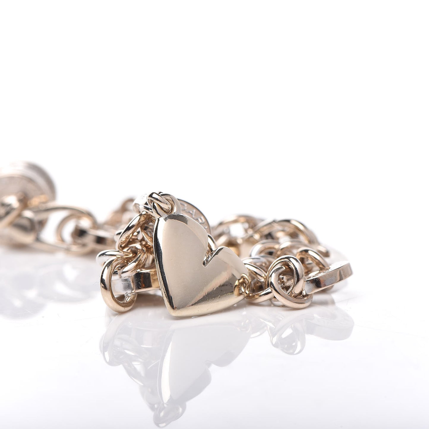 18K White Gold Diamond Charm Bracelet