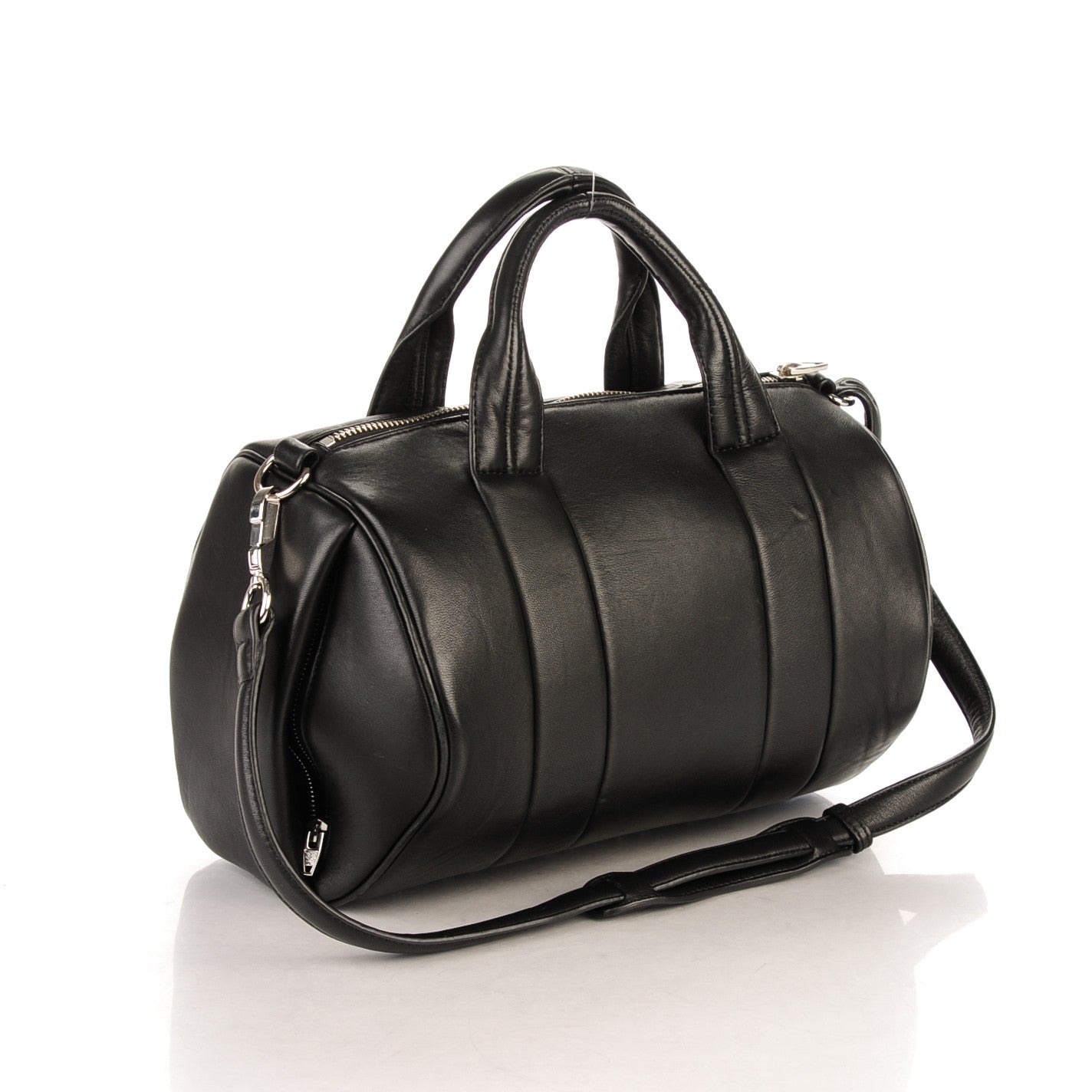 Alexander Wang Neoprene Lambskin Rocco Black Resin Hardware 3 of 7